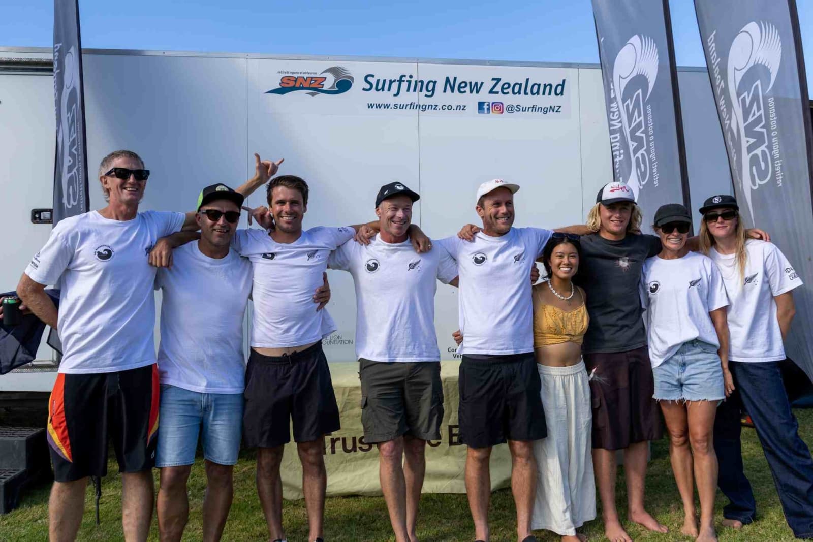 Bay Board Riders celebrating their third consecutive NZ Club Championship